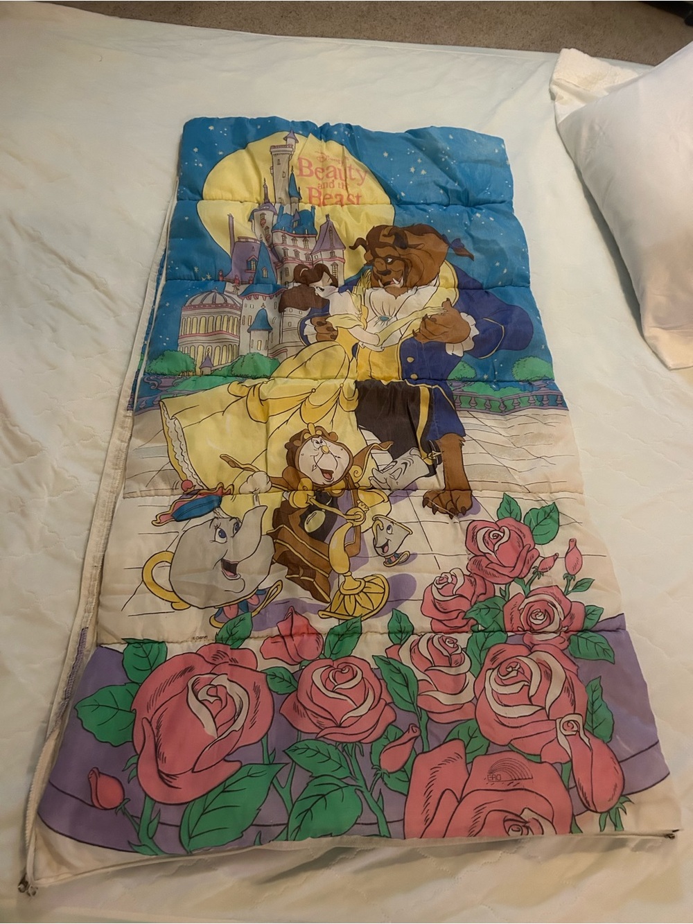 Vintage Beauty & The Beast Sleeping Bag